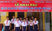 Trường Tiểu học Kim Đồng tham dự Hội thi Tin học trẻ thành phố Sa Đéc lần thứ 4 năm 2015