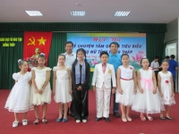 Học sinh Trường Tiểu học Kim Đồng tham gia Hội thi Kể chuyện tấm gương tiêu biểu phụ nữ tỉnh Đồng Tháp