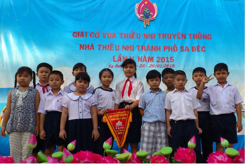 Trường Tiểu học Kim Đồng tham gia Giải Cờ vua Thiếu nhi truyền thống TP Sa Đéc lần thứ V-2015