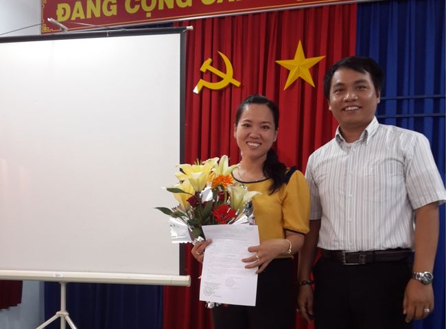 Cô Trần Thanh Thùy được bổ nhiệm giữ chức vụ Phó Hiệu trưởng trường Tiểu học Kim Đồng