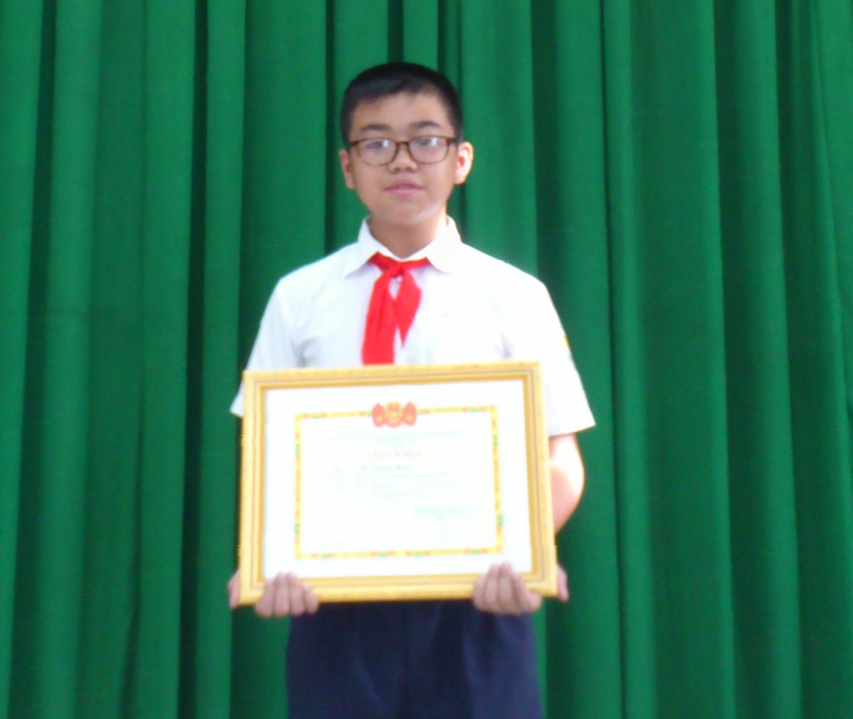 Lê Tường Minh đạt giải Khuyến khích Hội thi Tin học trẻ toàn quốc 2015
