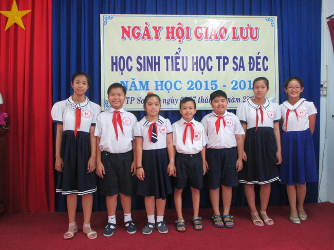 Trường Tiểu học Kim Đồng đạt giải Nhất toàn đoàn Ngày hội Giao lưu học sinh tiểu học thành phố Sa Đéc năm học 2015-2016