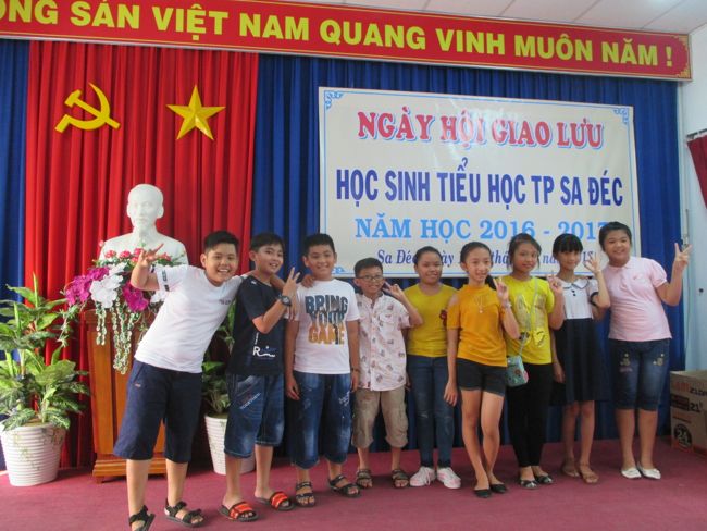 Trường Tiểu học Kim Đồng đạt giải Nhất toàn đoàn Ngày hội Giao lưu học sinh tiểu học thành phố Sa Đéc năm học 2016-2017