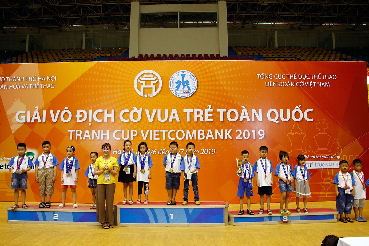 Học sinh Trường Tiểu học Kim Đồng đạt Huy chương vàng trong Giải cờ vua toàn quốc năm 2019