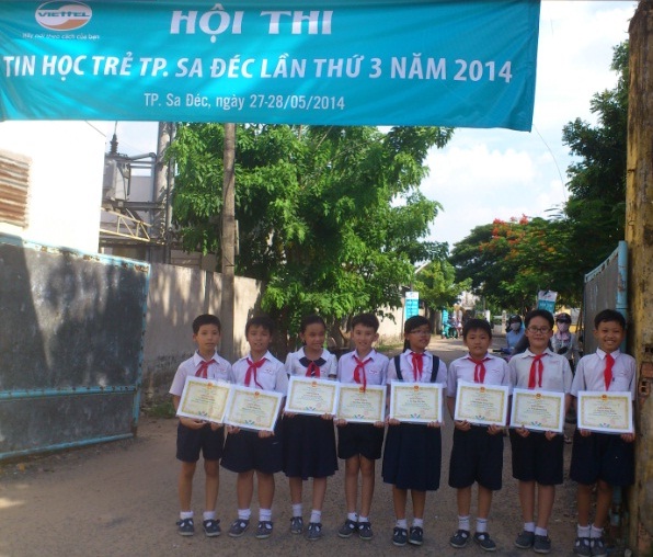 Học sinh trường Tiểu học Kim Đồng đạt giải trong Hội thi